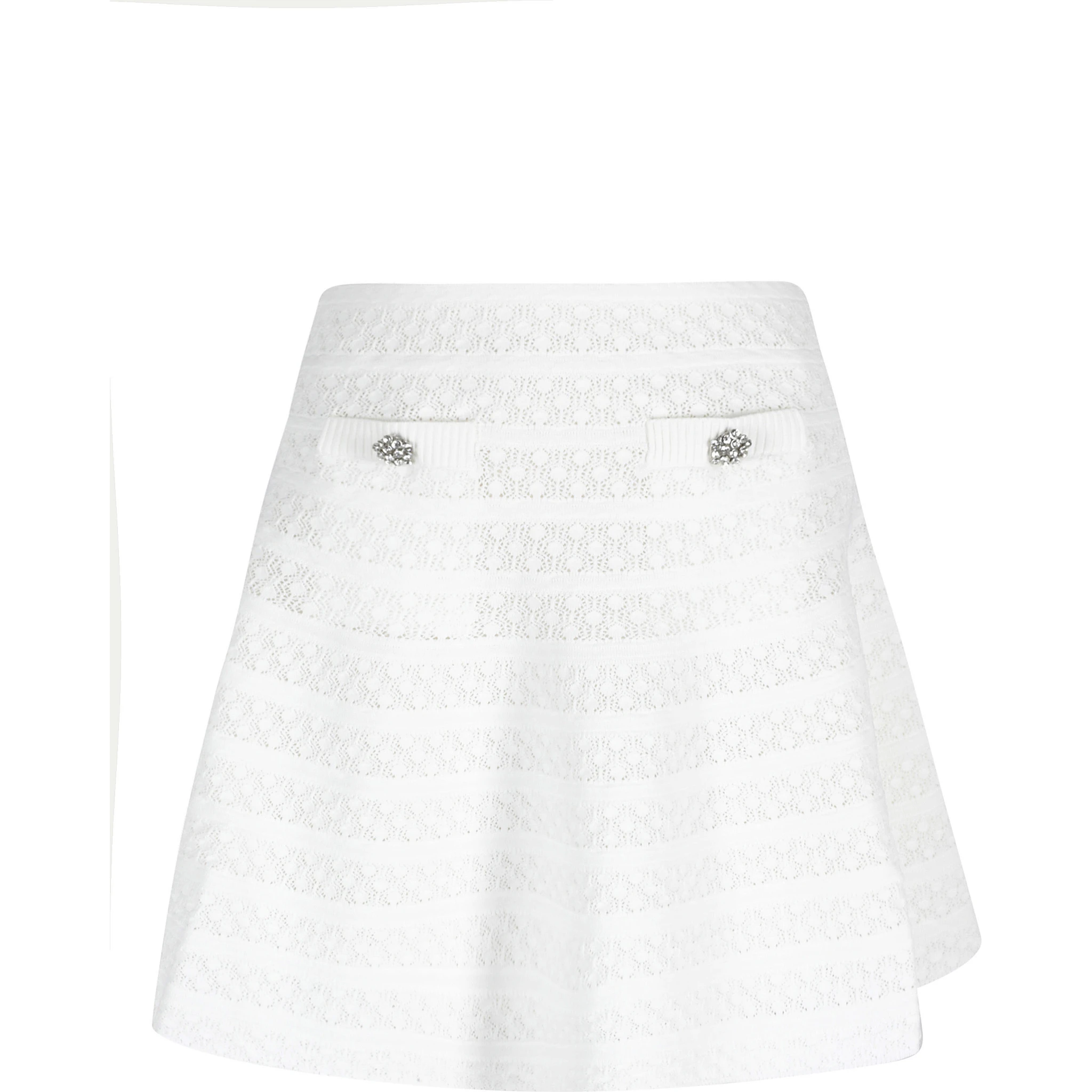 POINTELLE KNIT MINI SKIRT