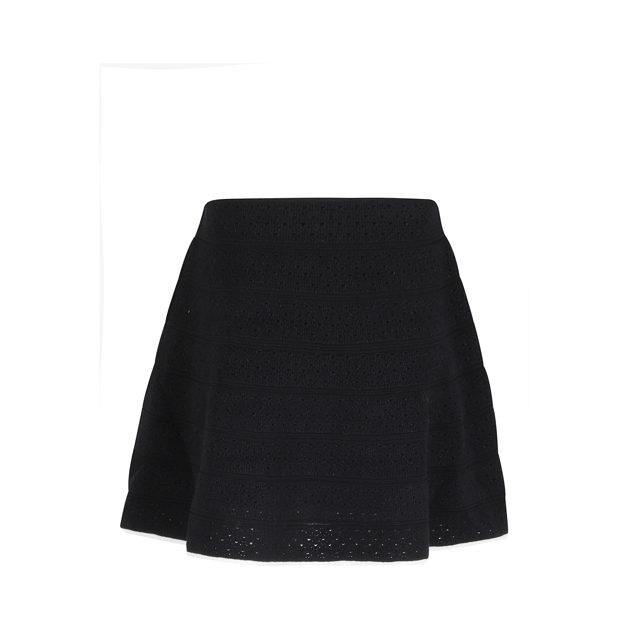 POINTELLE KNIT MINI SKIRT