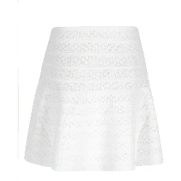 POINTELLE KNIT MINI SKIRT
