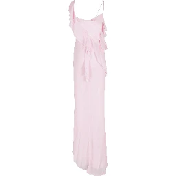 GEORGETTE FRILL MAXI DRESS