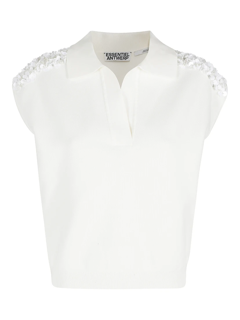 JOLINE EMBROIDERED KNIT POLO