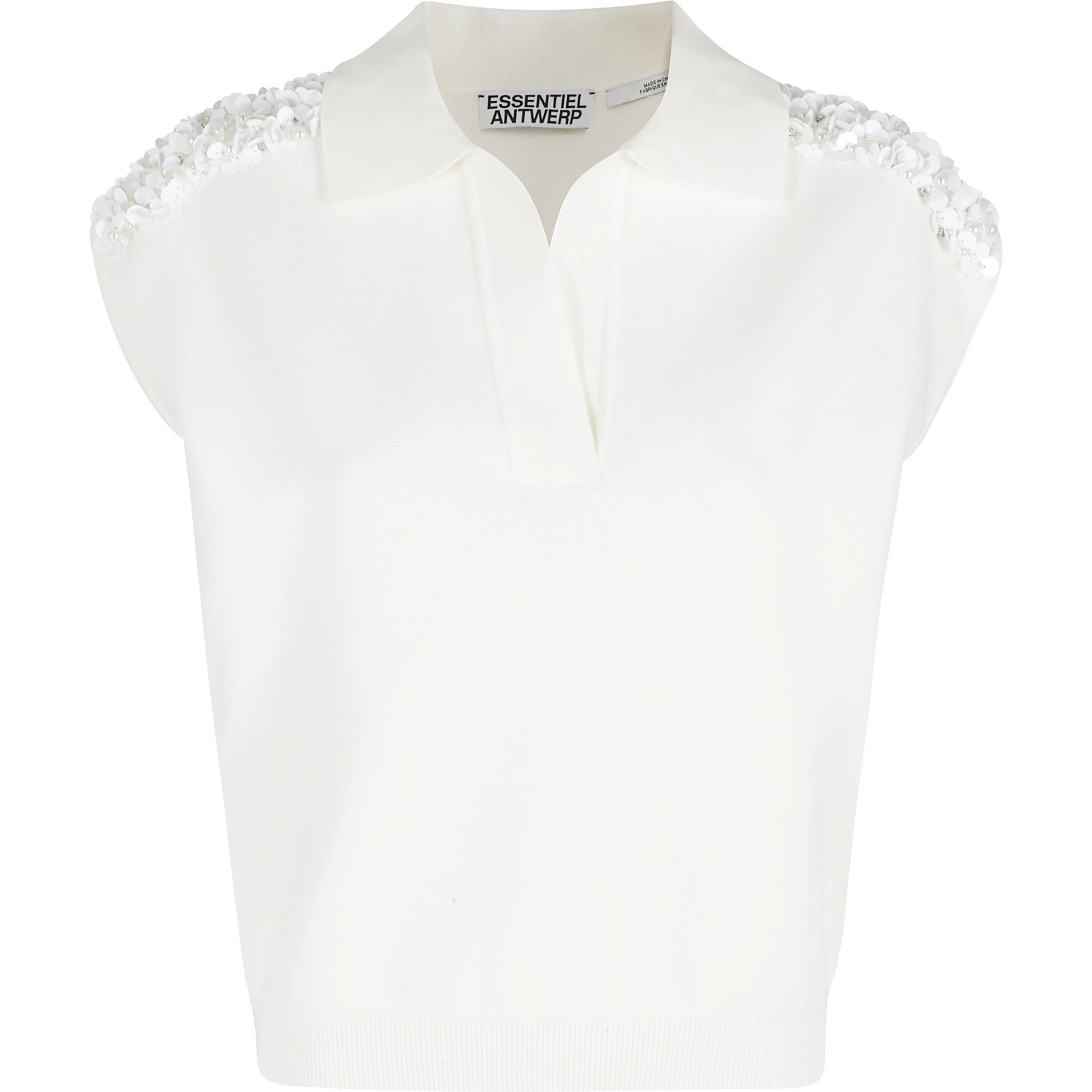 JOLINE EMBROIDERED KNIT POLO
