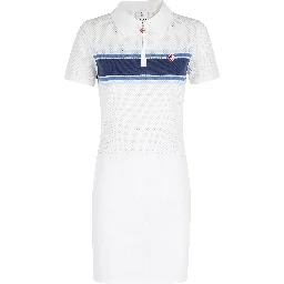 MESH STRIPE JACQUARD DRESS