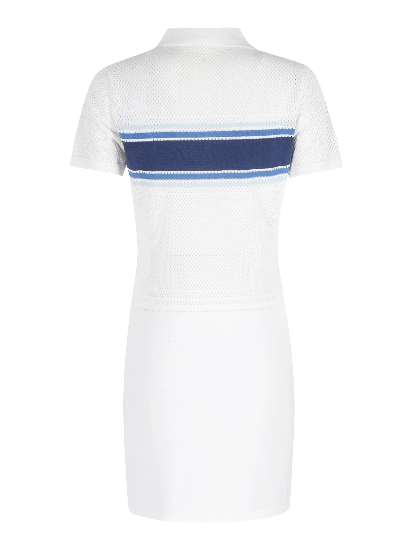 MESH STRIPE JACQUARD DRESS