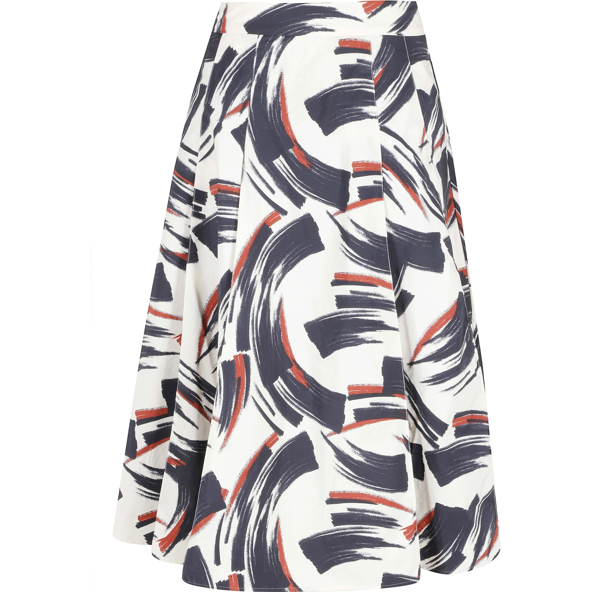 JAELYN DEEP PLEAT MIDI-SKIRT