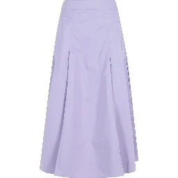 JAELYN DEEP PLEAT MIDI-SKIRT