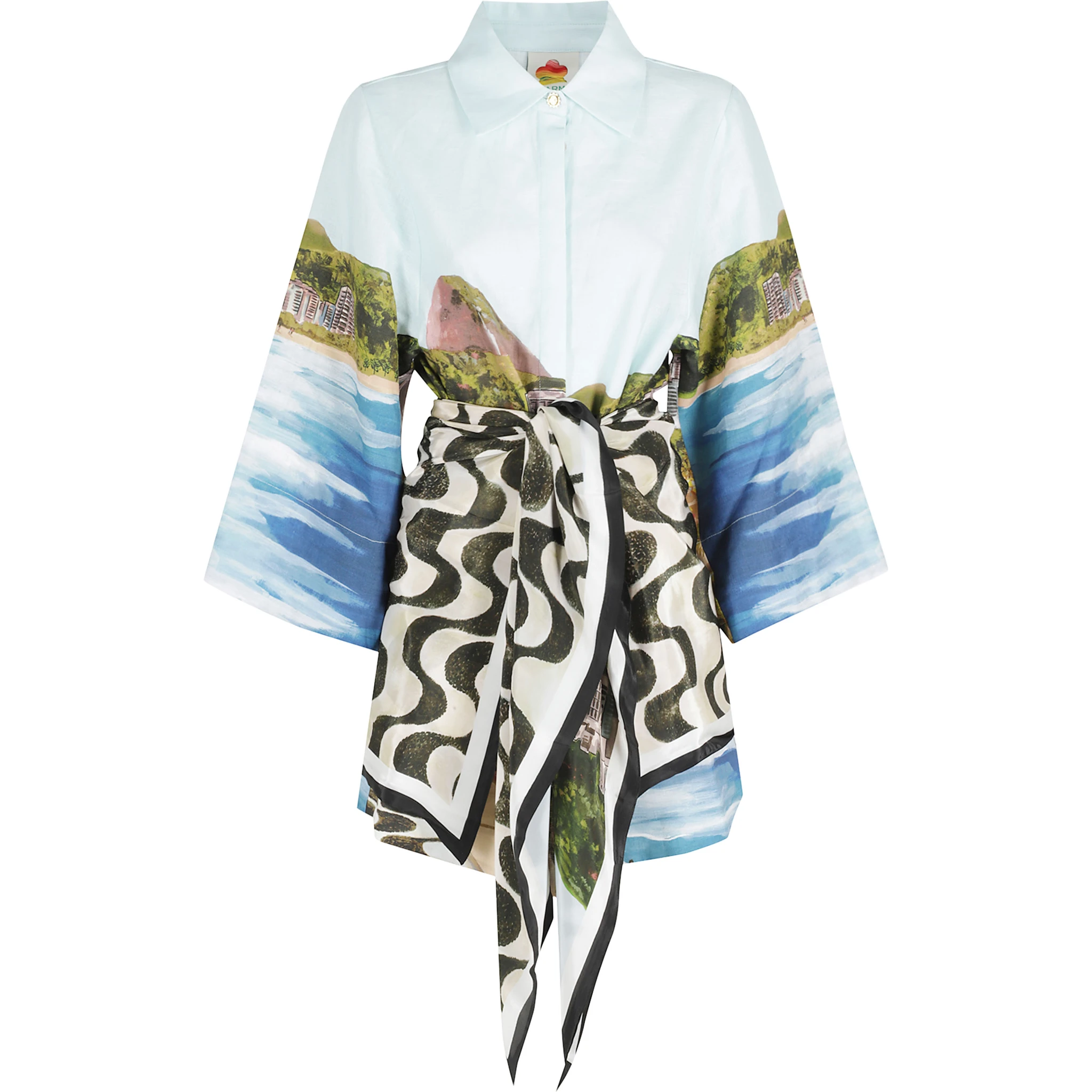 C LONG SLEEVE KIMONO