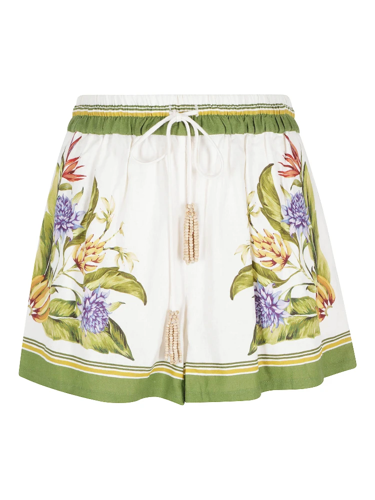 TROPICAL SCARF SAND SHORTS
