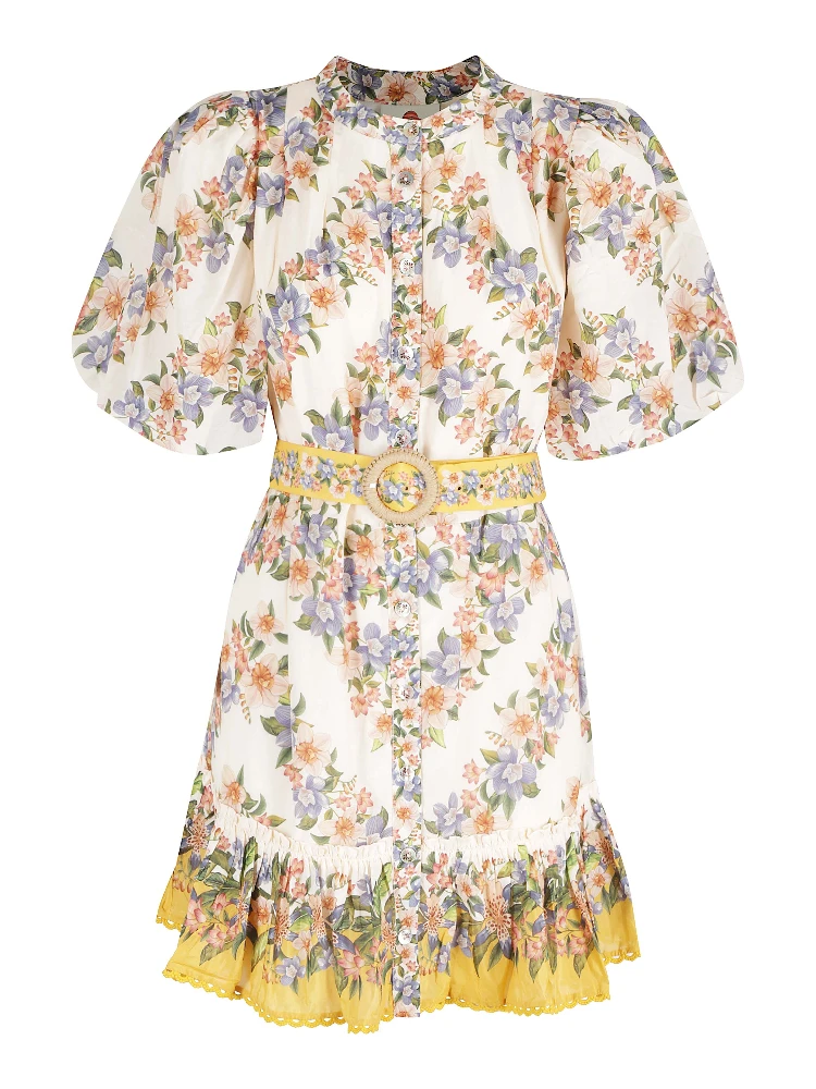 HILO STRIPES SAND MINI DRESS