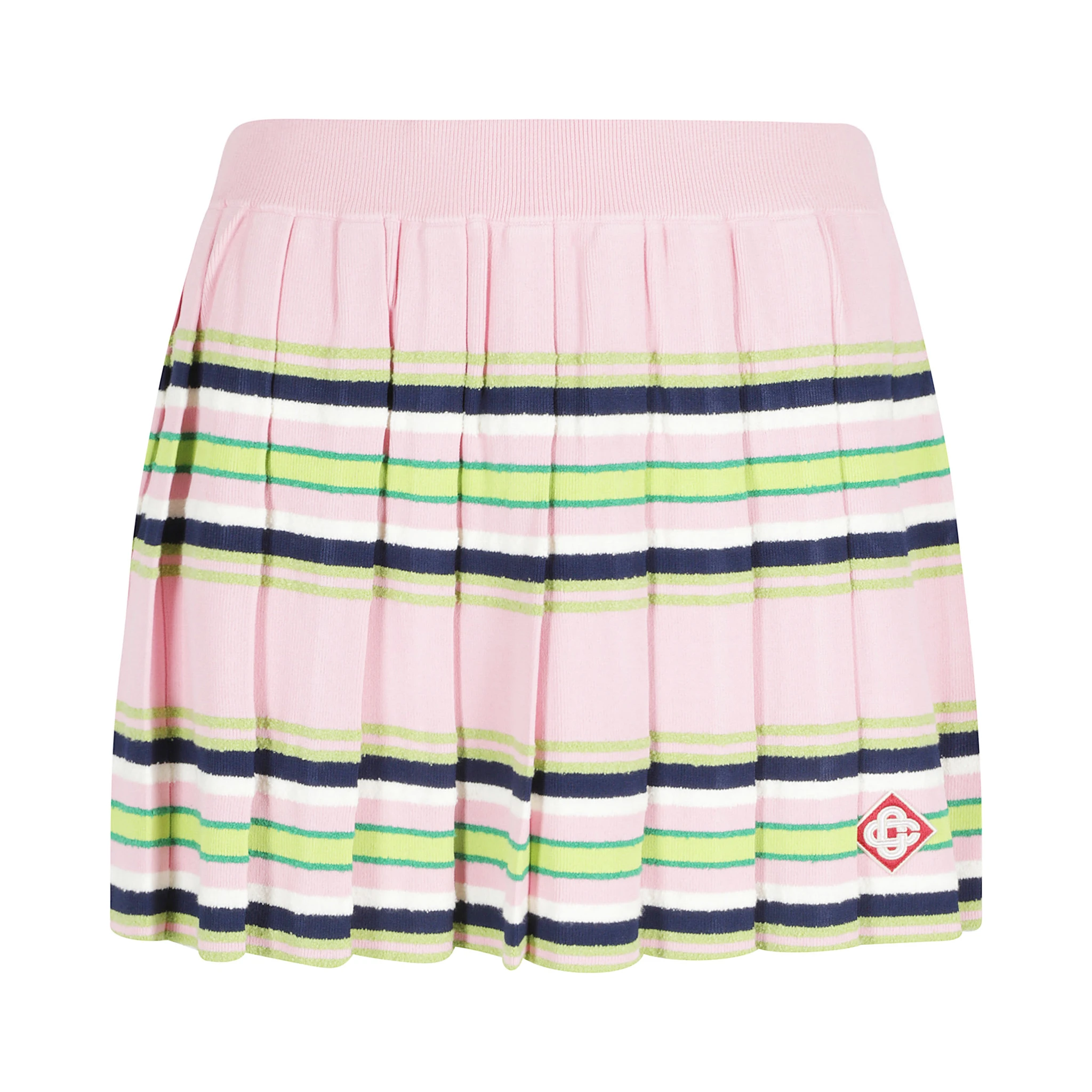 STRIPE MINI PLEATED SKIRT