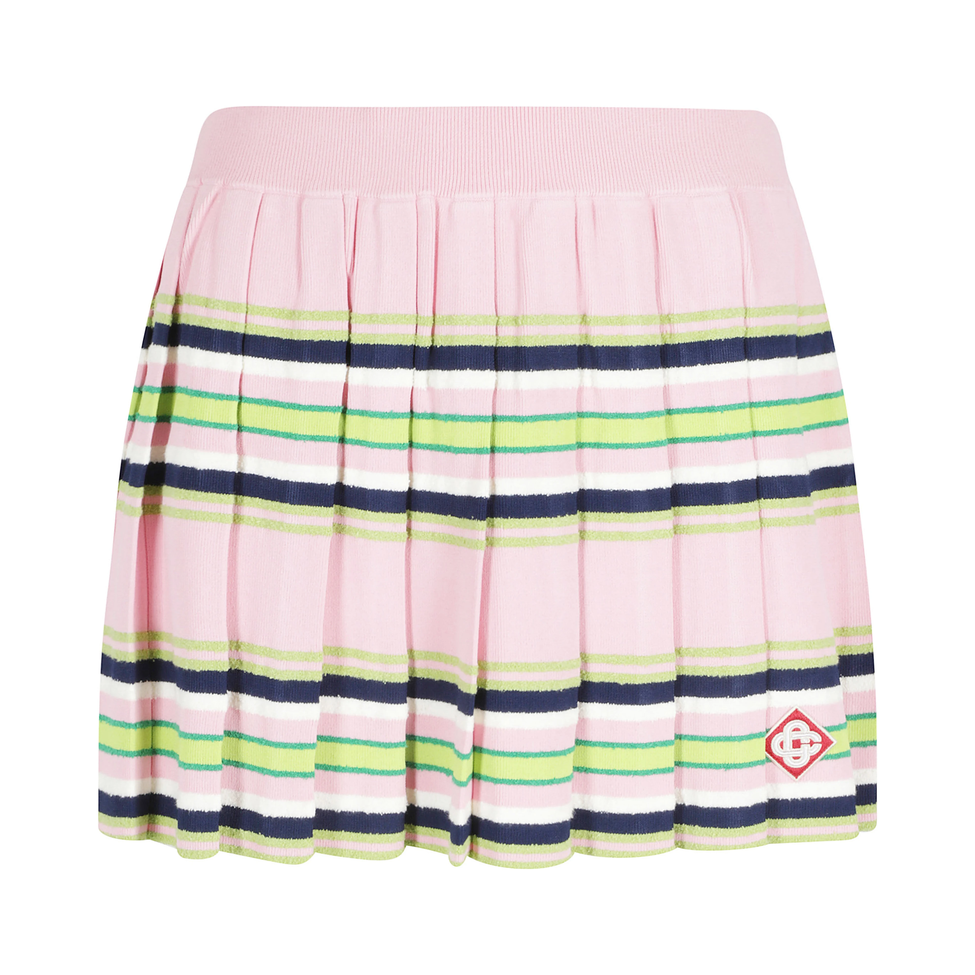 STRIPE MINI PLEATED SKIRT