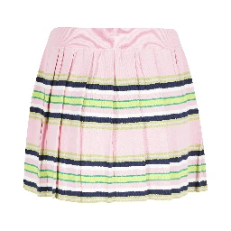 STRIPE MINI PLEATED SKIRT