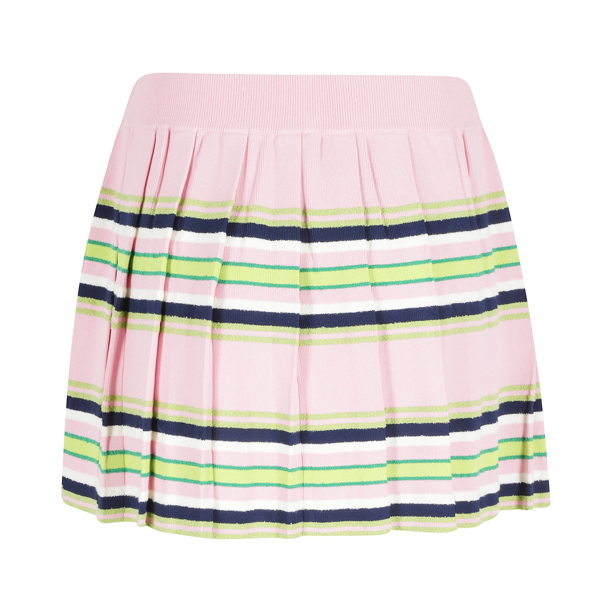 STRIPE MINI PLEATED SKIRT