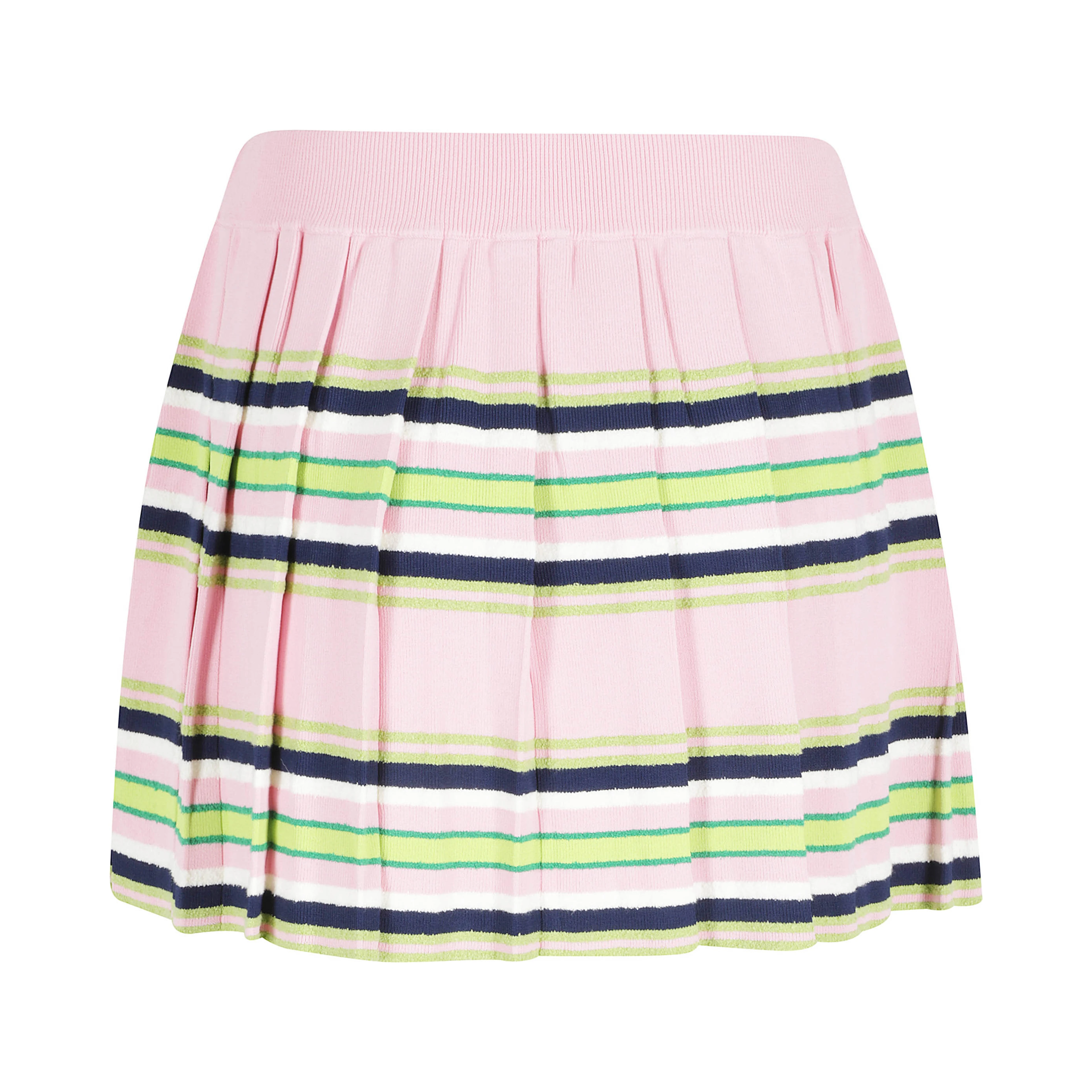 STRIPE MINI PLEATED SKIRT