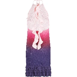 GRADIENT RUFFLE DRESS