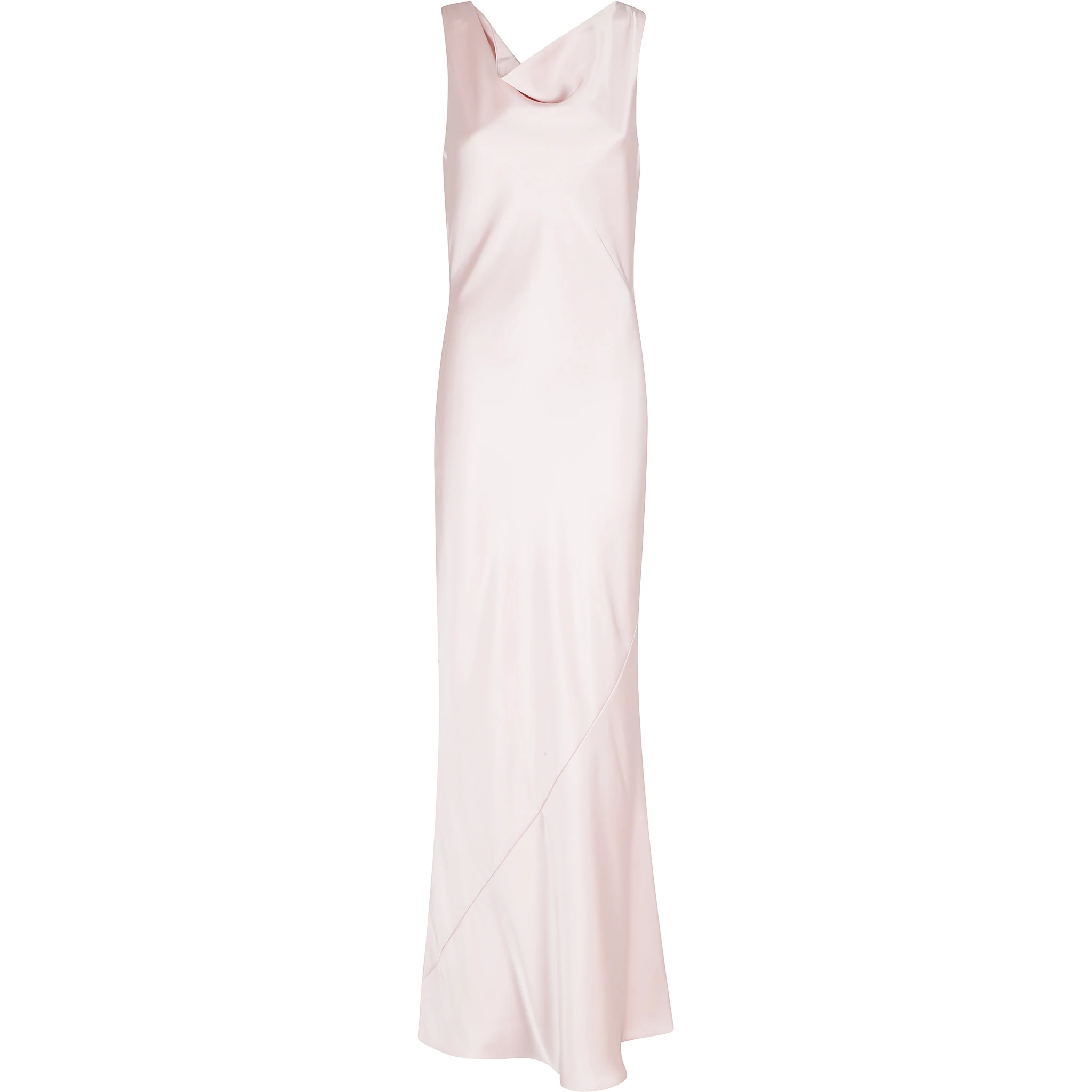 SLEEVELESS LOW BACK DRAPE GOWN