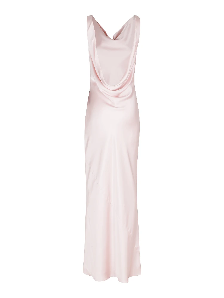SLEEVELESS LOW BACK DRAPE GOWN alternative