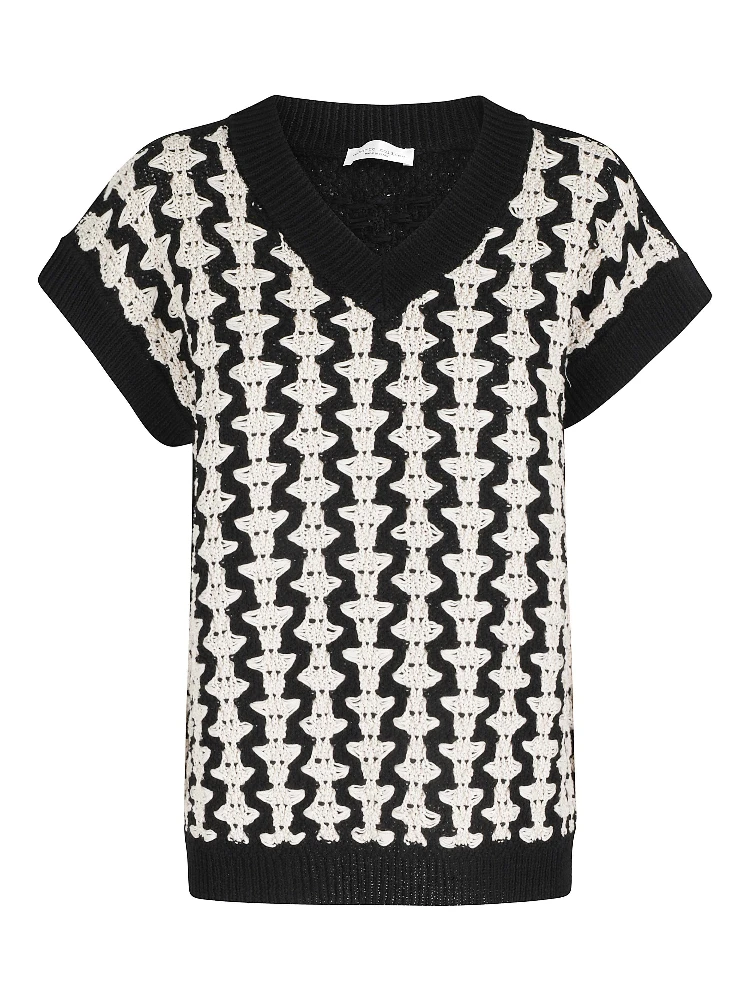 SLIPOVER JACQUARD BICOLORE