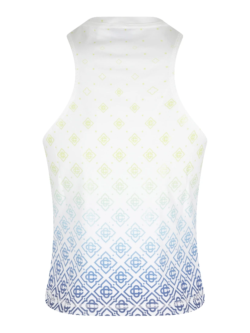 PRINTED DRAPED TANK TOP