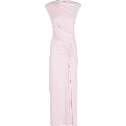 ACACIA DRAPED JERSEY MIDI DRESS