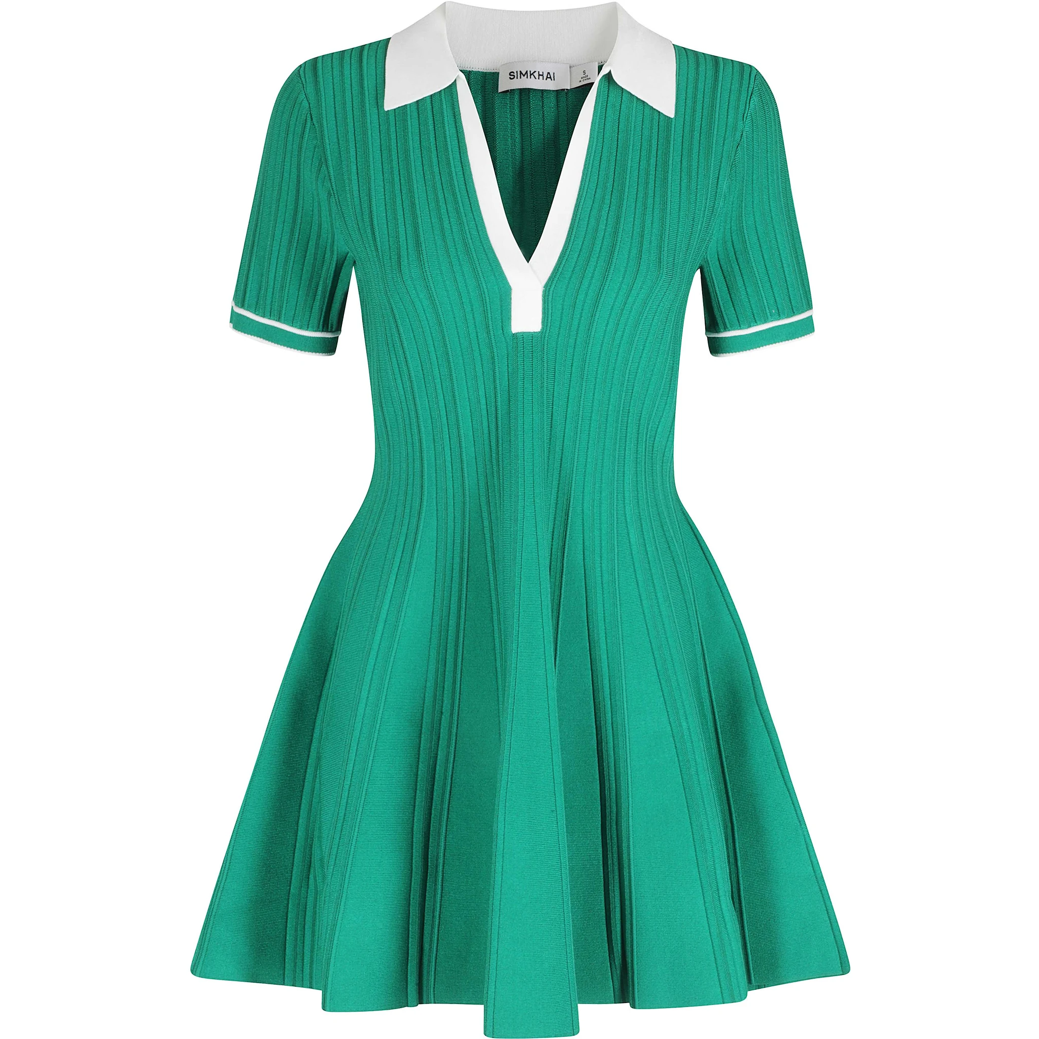 PAGE KNIT POLO MINI DRESS