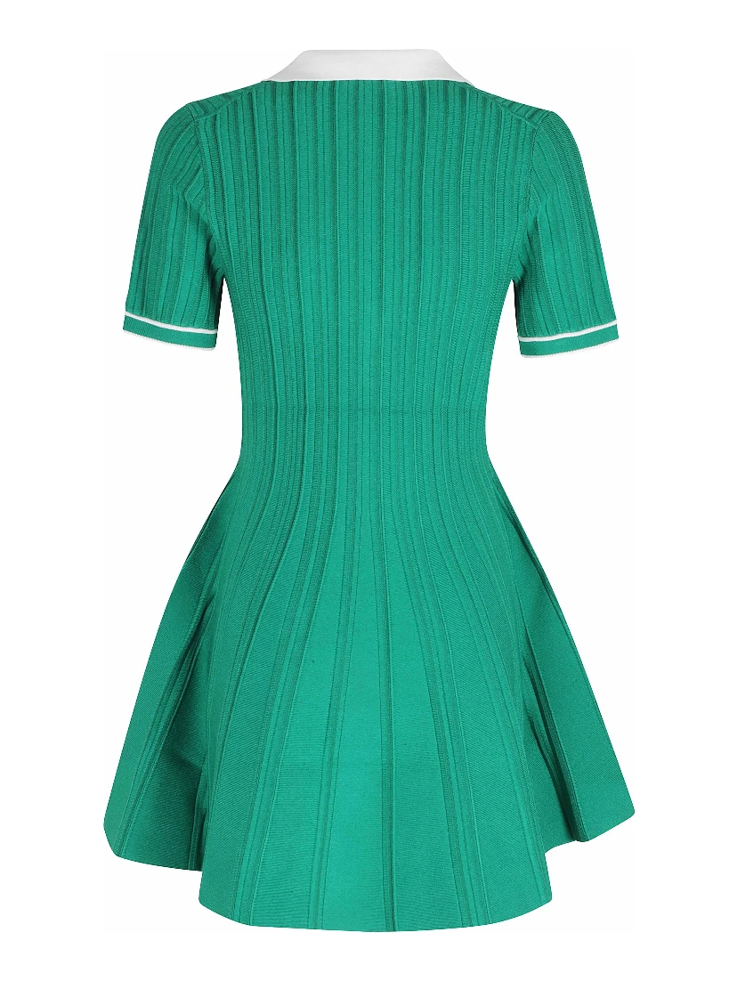 PAGE KNIT POLO MINI DRESS