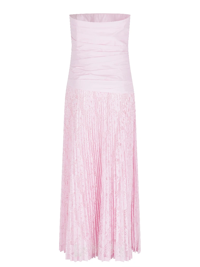ANNALISE COTTON LACE MIDI DRESS