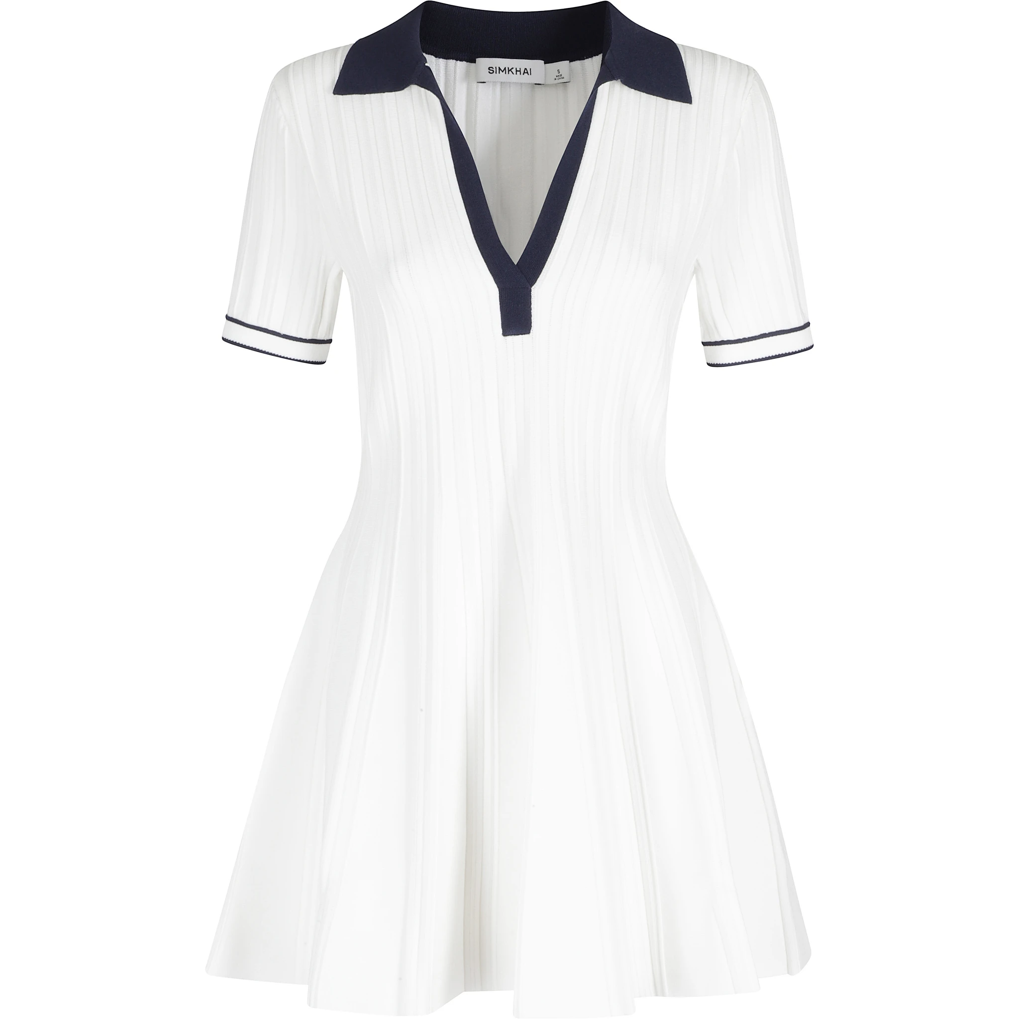 PAGE KNIT POLO MINI DRESS