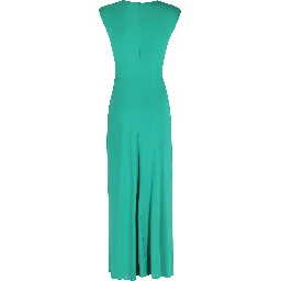 ACACIA DRAPED JERSEY MIDI DRESS