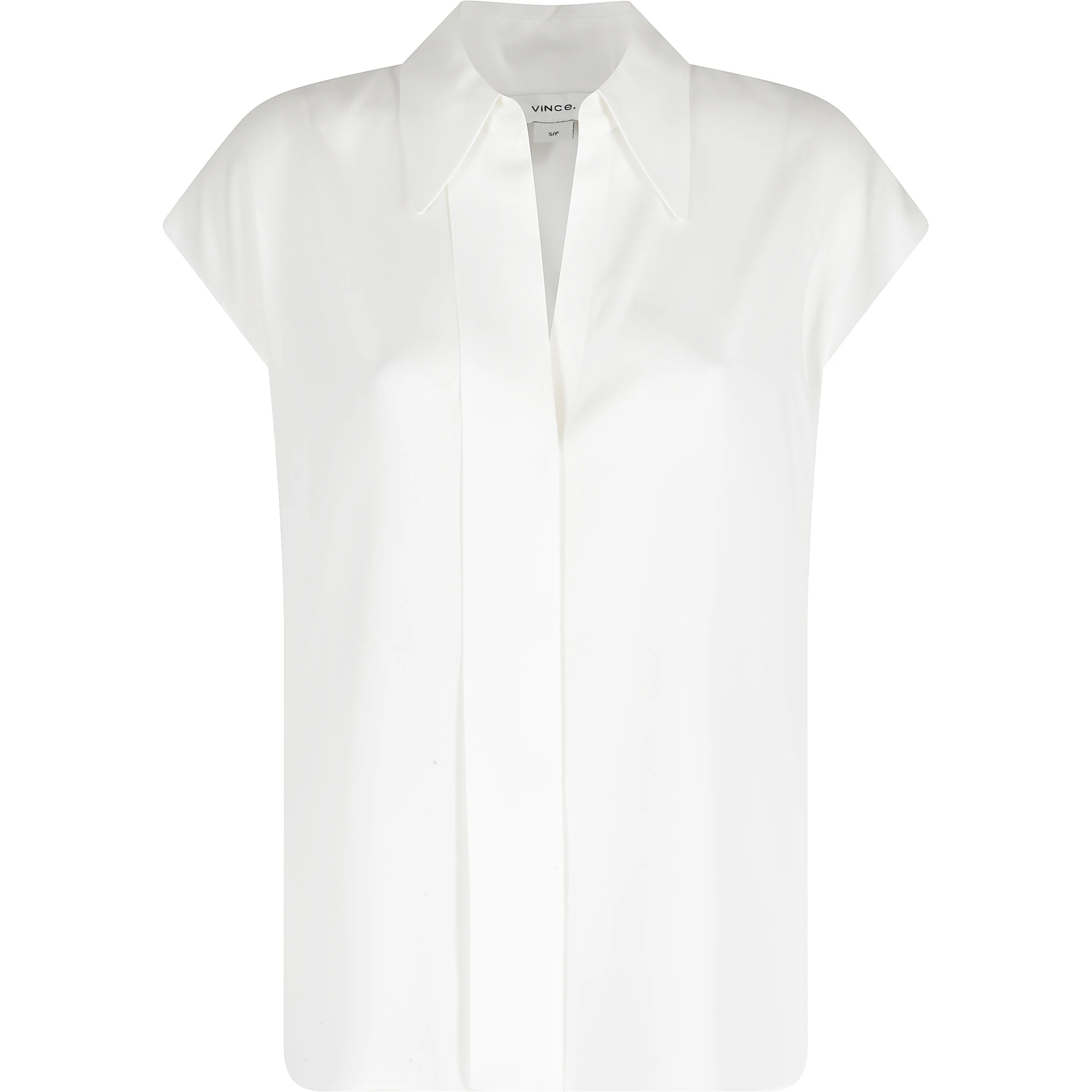 CAP SLV HIDDEN PLKT BLOUSE