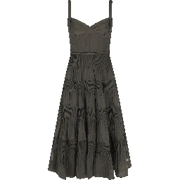 PLEATED DRAPED MIDI DRESS