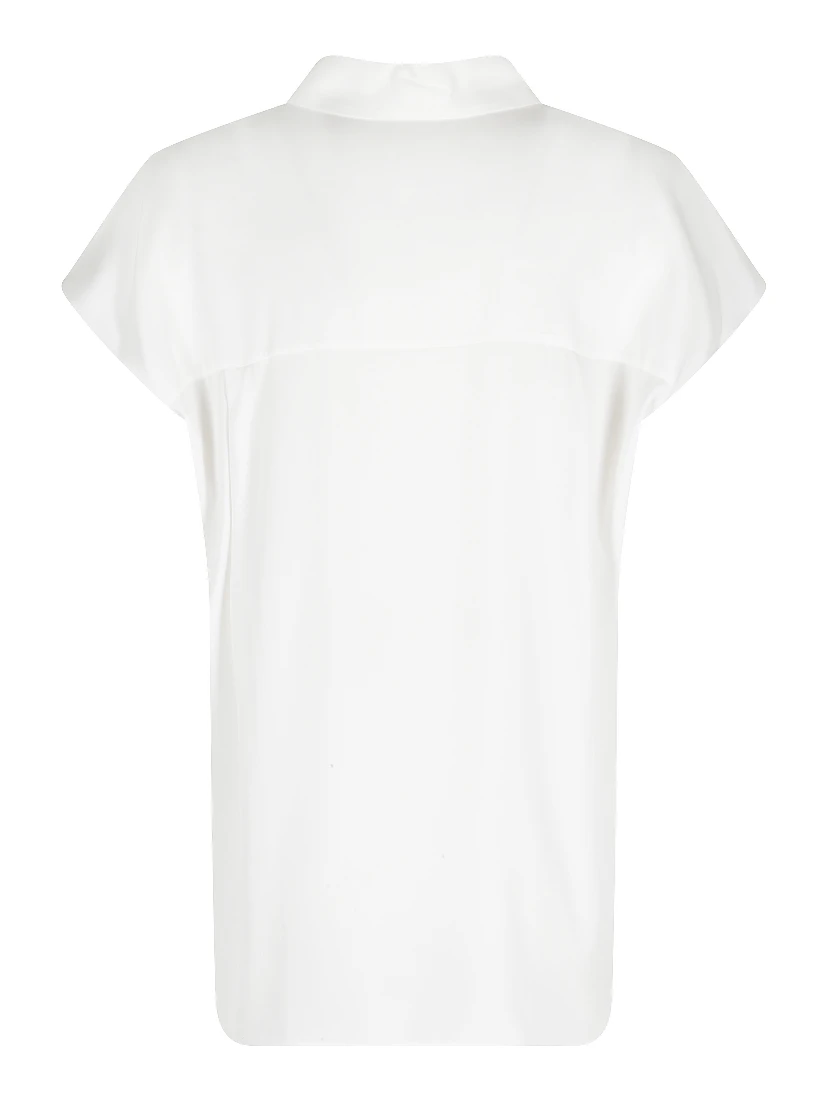 CAP SLV HIDDEN PLKT BLOUSE