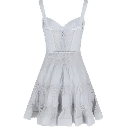 PLEATED DRAPED MINI DRESS