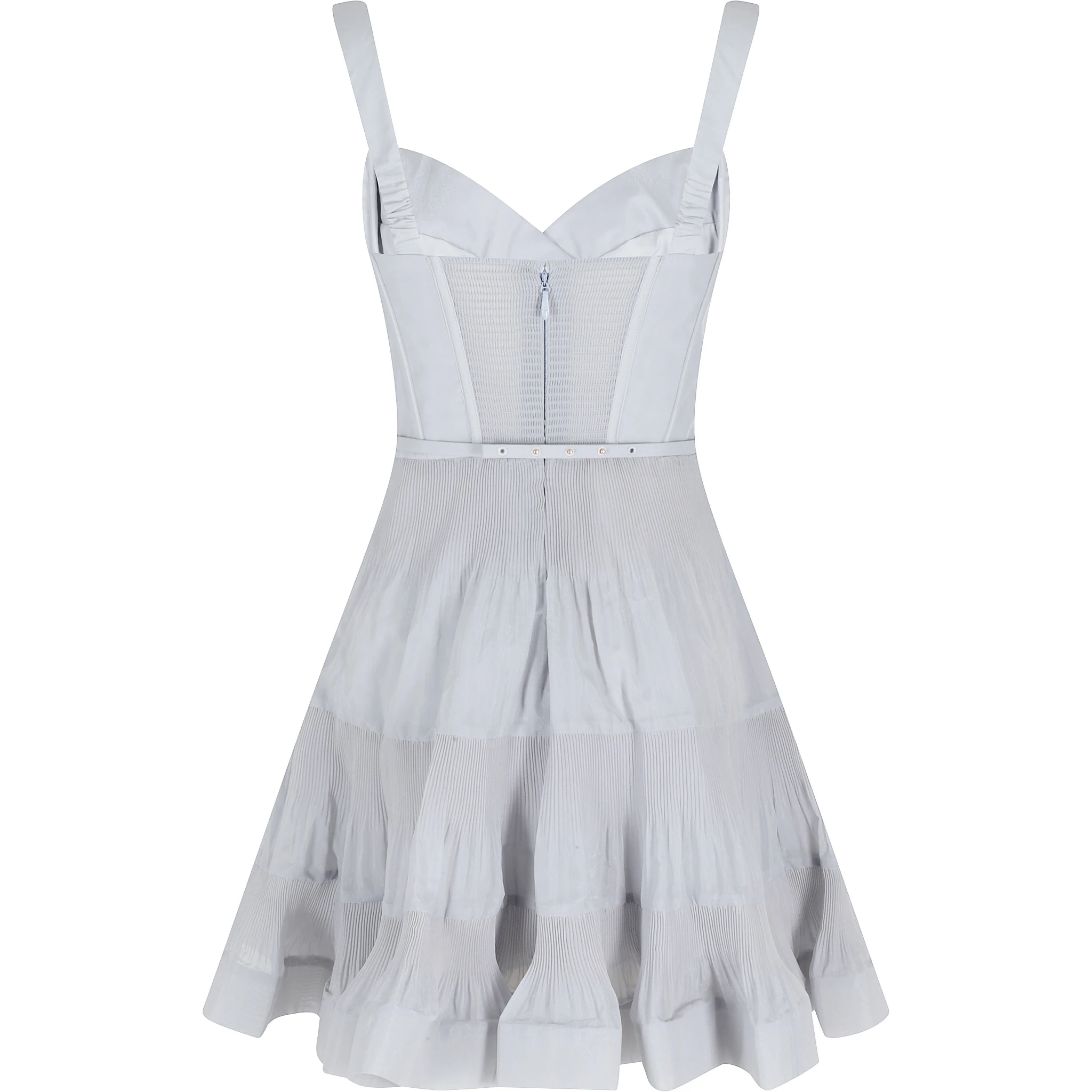 PLEATED DRAPED MINI DRESS