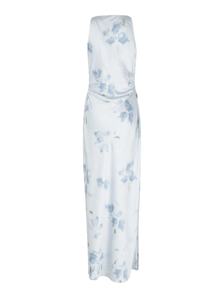 PETAL BLUR TWIST SHOULDER COWL NK DRESS alternative