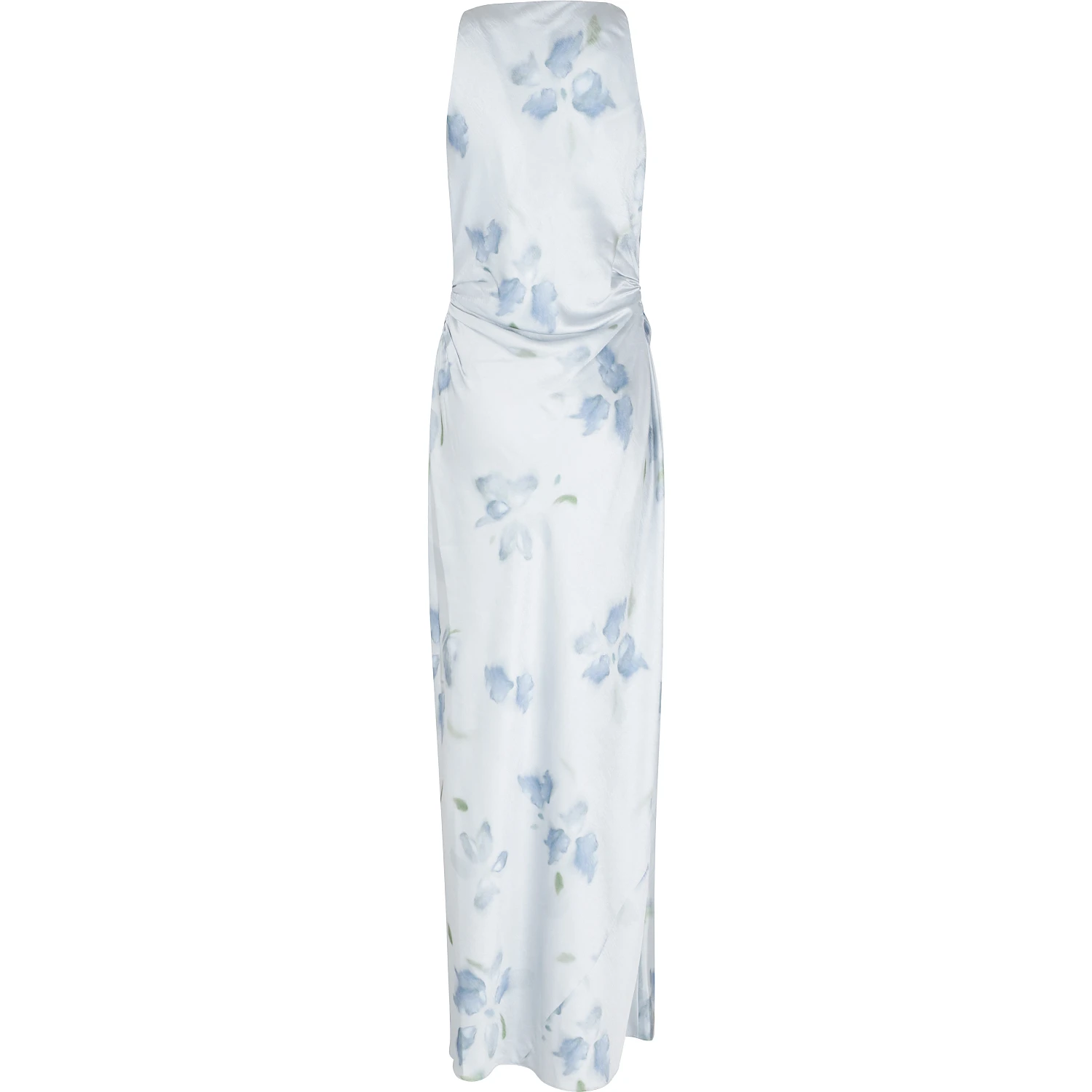 PETAL BLUR TWIST SHOULDER COWL NK DRESS