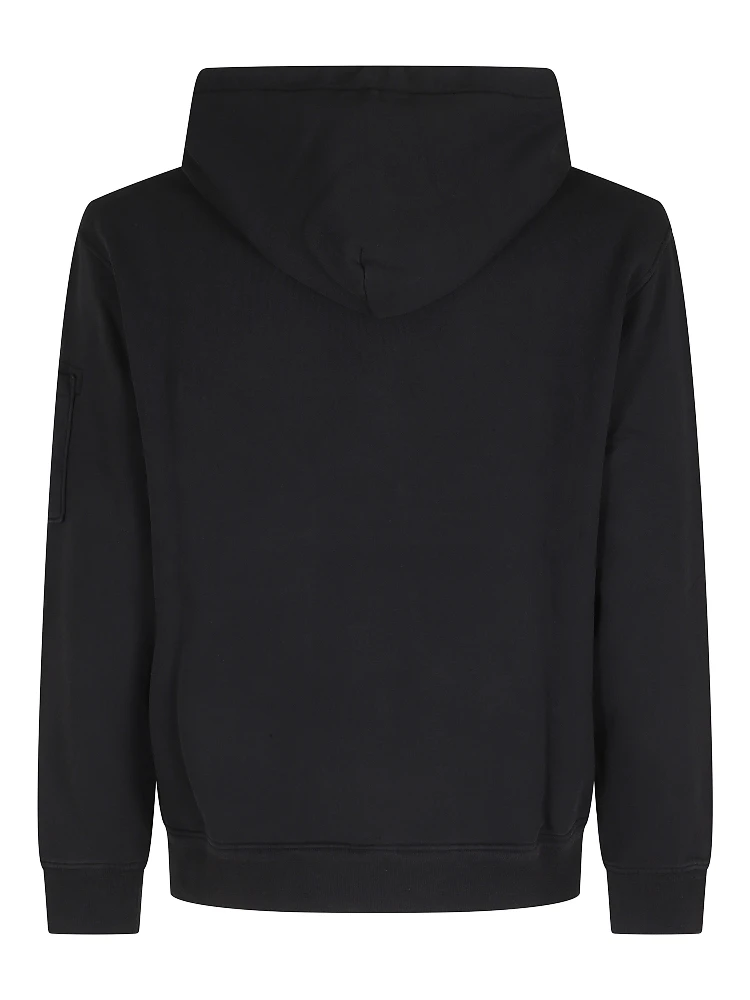 COTTON DIAGONAL FLEECE HOODED LENS SWEATSHIRT alternative