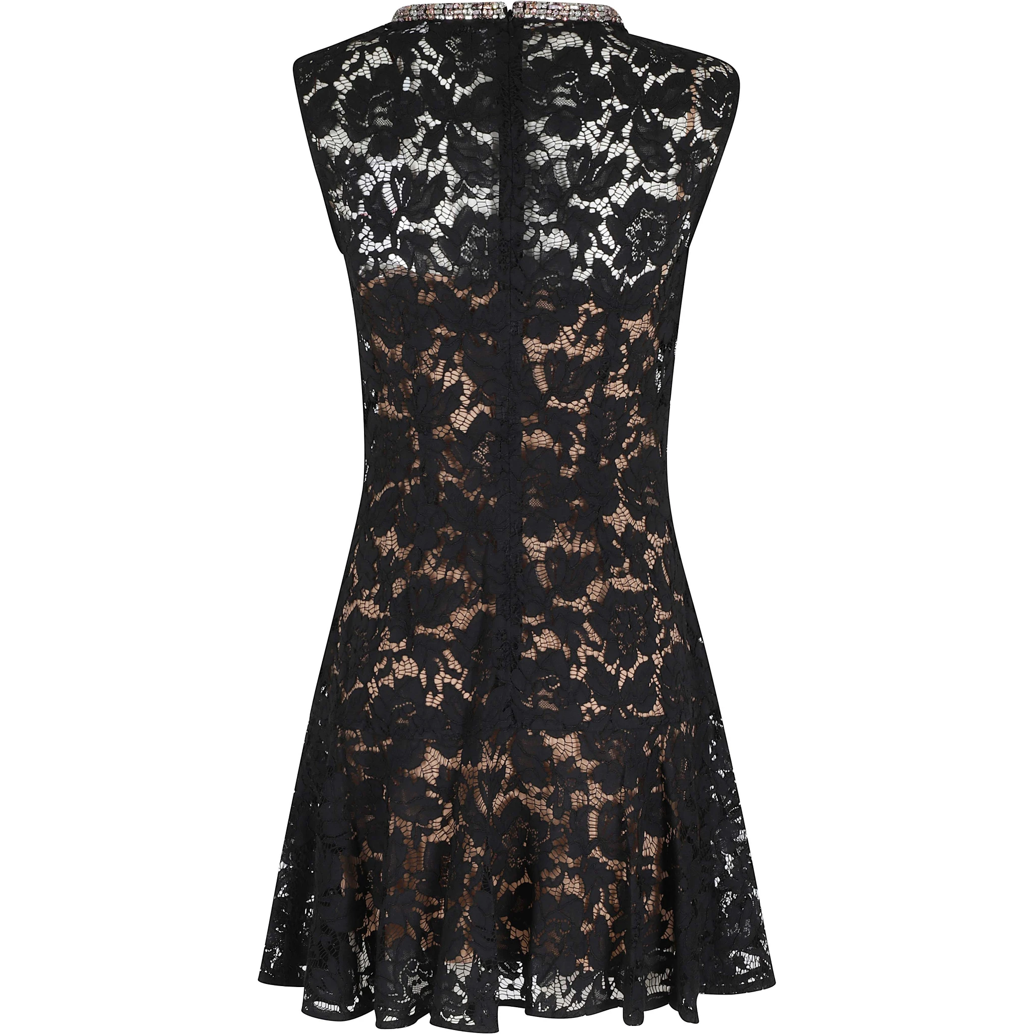 LACE CRYSTAL MINI DRESS