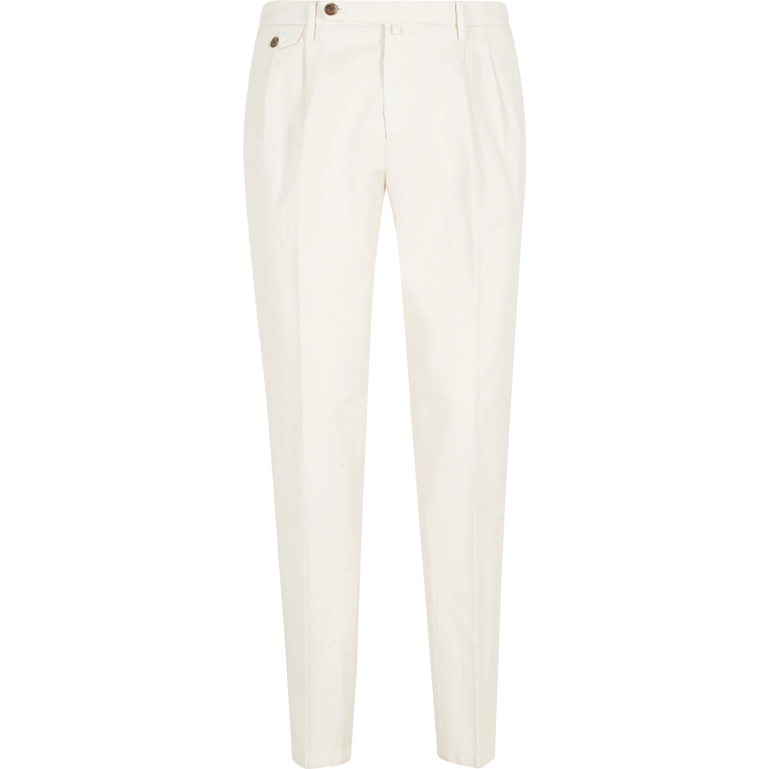 PANT DOPPIA PINCES COTONE LINO