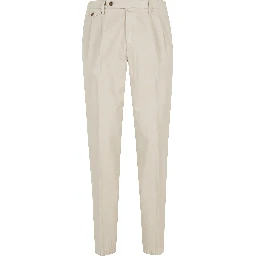 PANT DOPPIA PINCES COTONE LINO