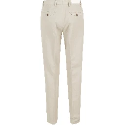 PANT DOPPIA PINCES COTONE LINO