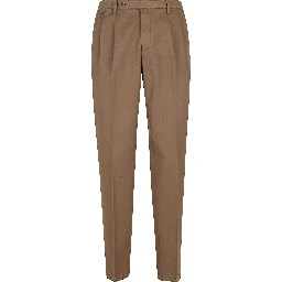 PANT DOPPIA PINCES COTONE LINO