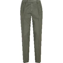 PANT DOPPIA PINCES COTONE LINO