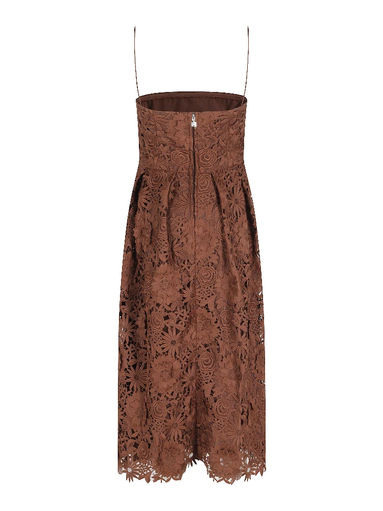 LACE FLARED MIDI DRESS alternative