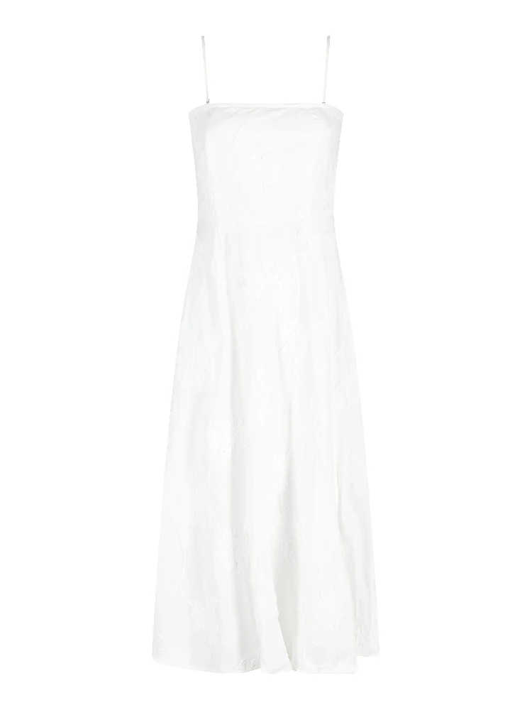 FLOWER STRAPLESS DRESS