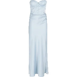 SATIN CORSET MAXI DRESS