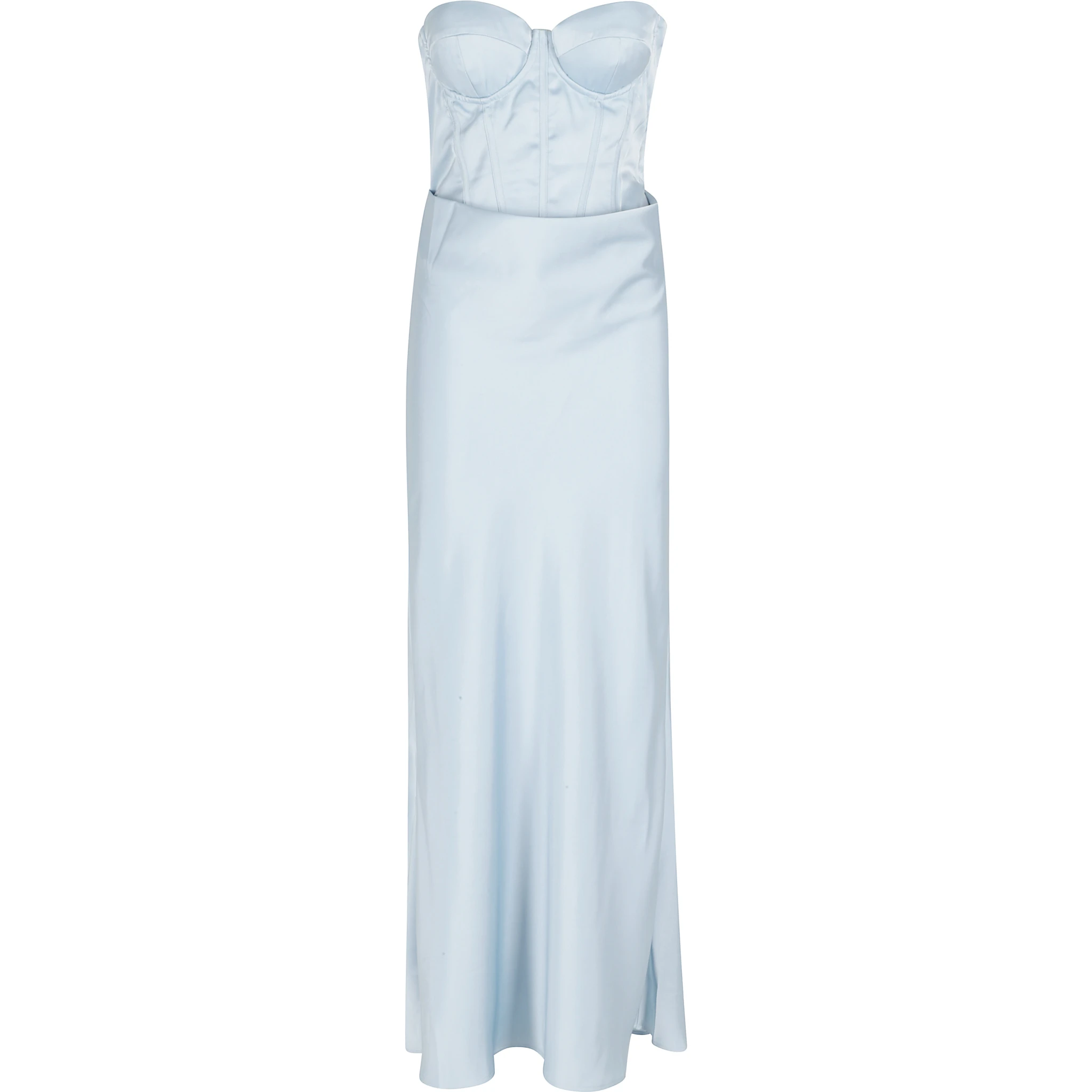 SATIN CORSET MAXI DRESS