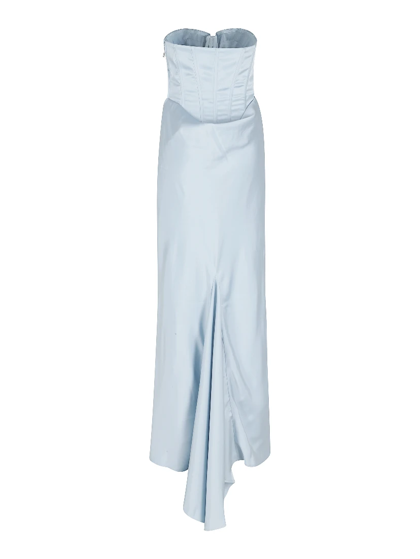 SATIN CORSET MAXI DRESS
