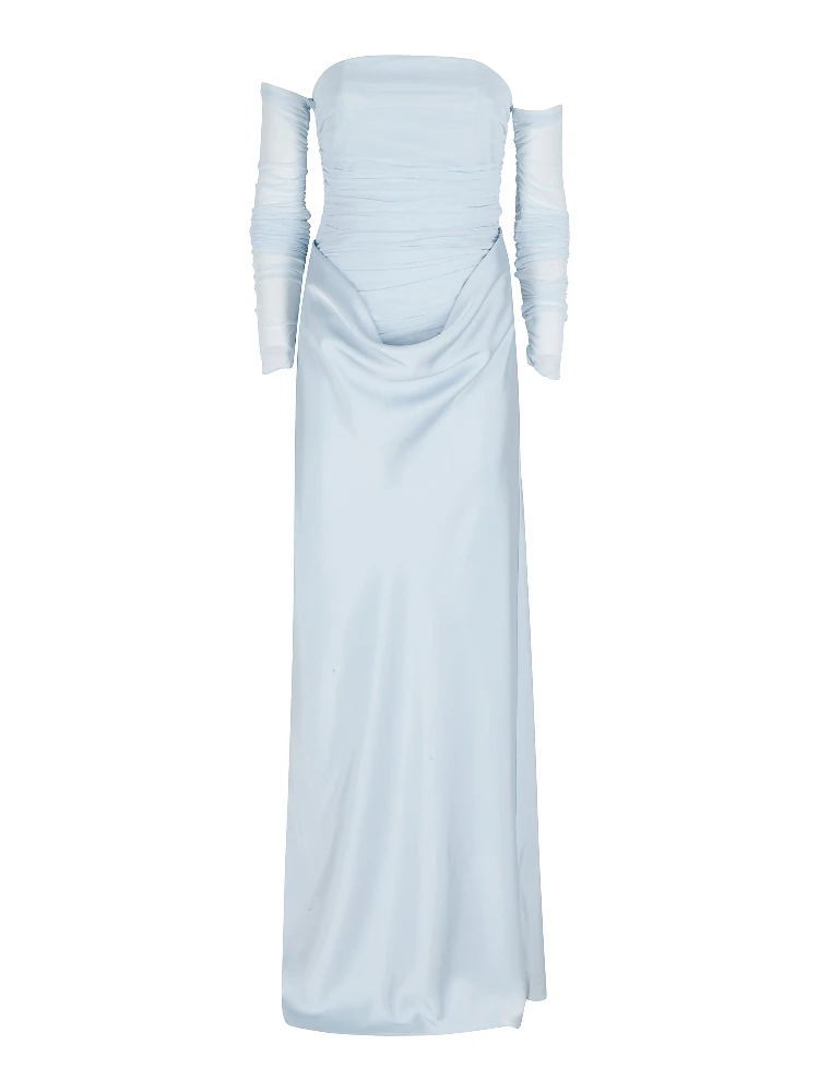 RUCHED MAXI DRESS