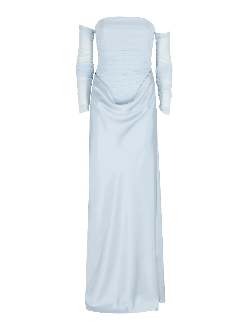 RUCHED MAXI DRESS